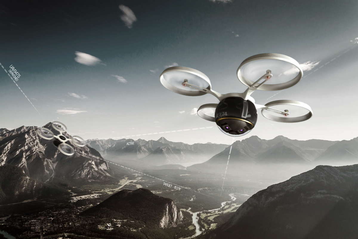 product design of futuristic drone