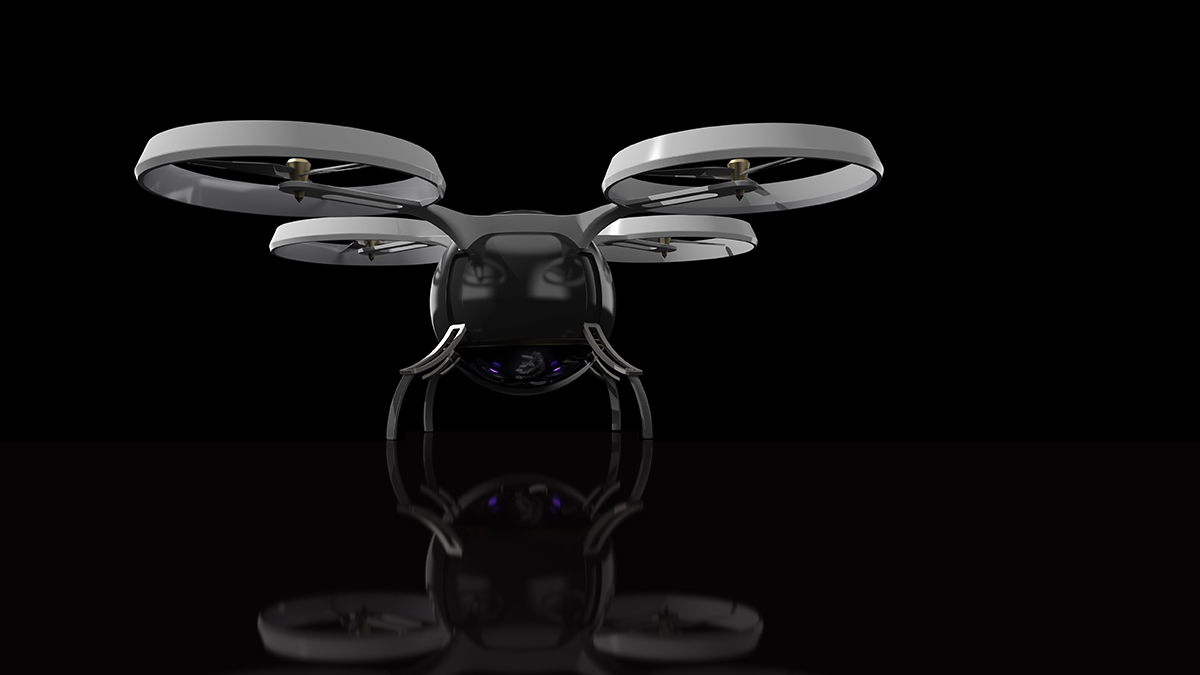 drone design rendering