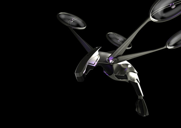 falcon drone render