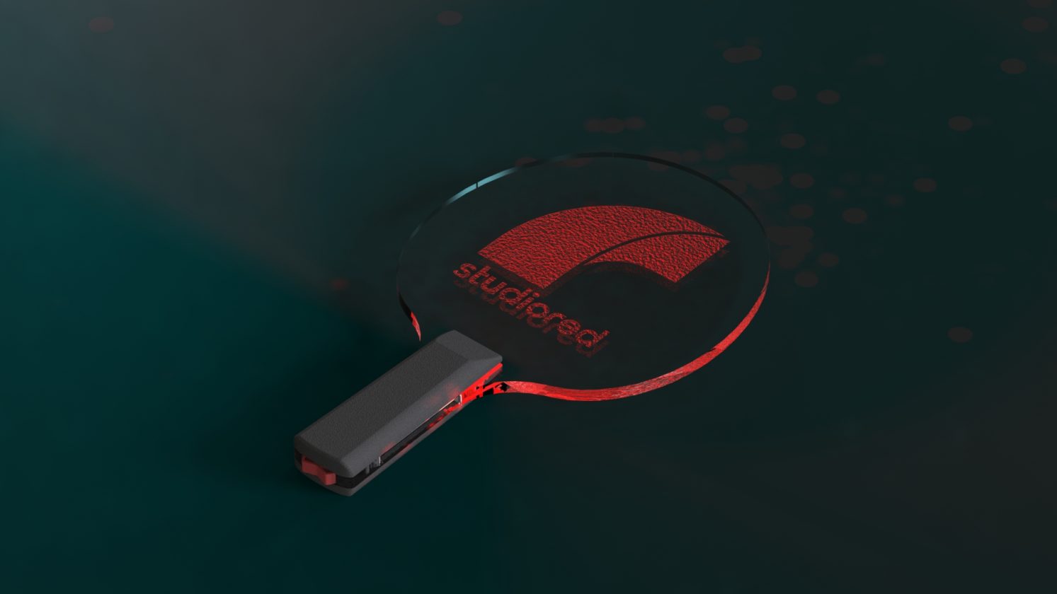 rendered pingpong paddle