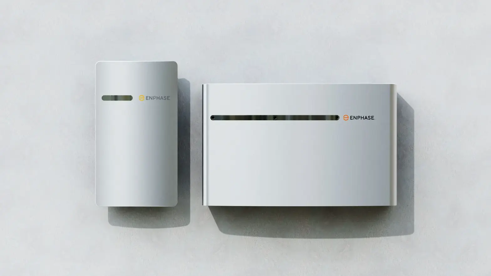 Enphase family of sleek home battery storage solutions.