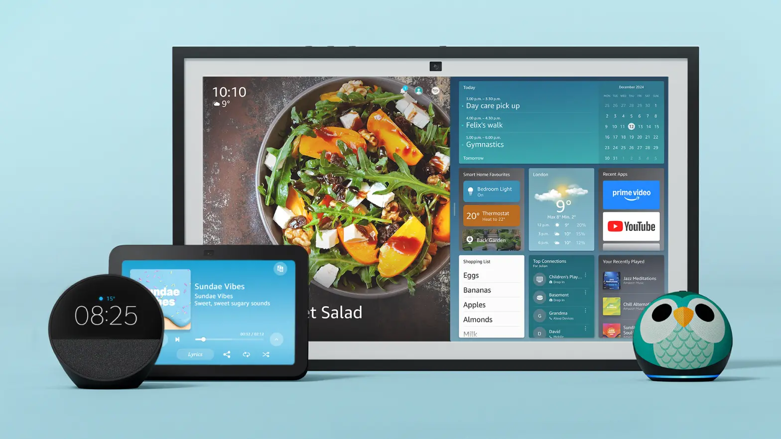 Amazon Alexa Smart Home integration and available devices.