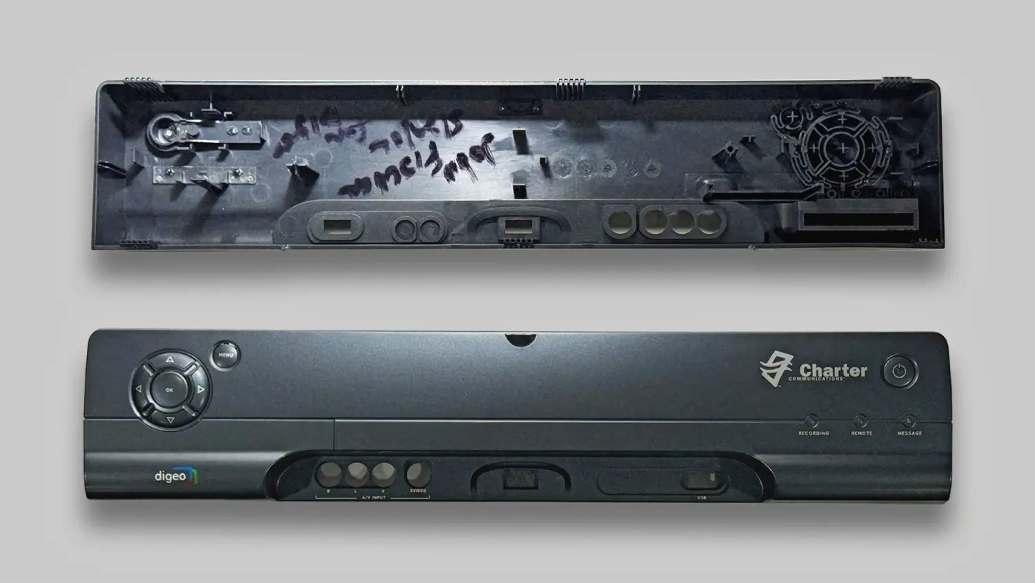 Image of a black cable box.