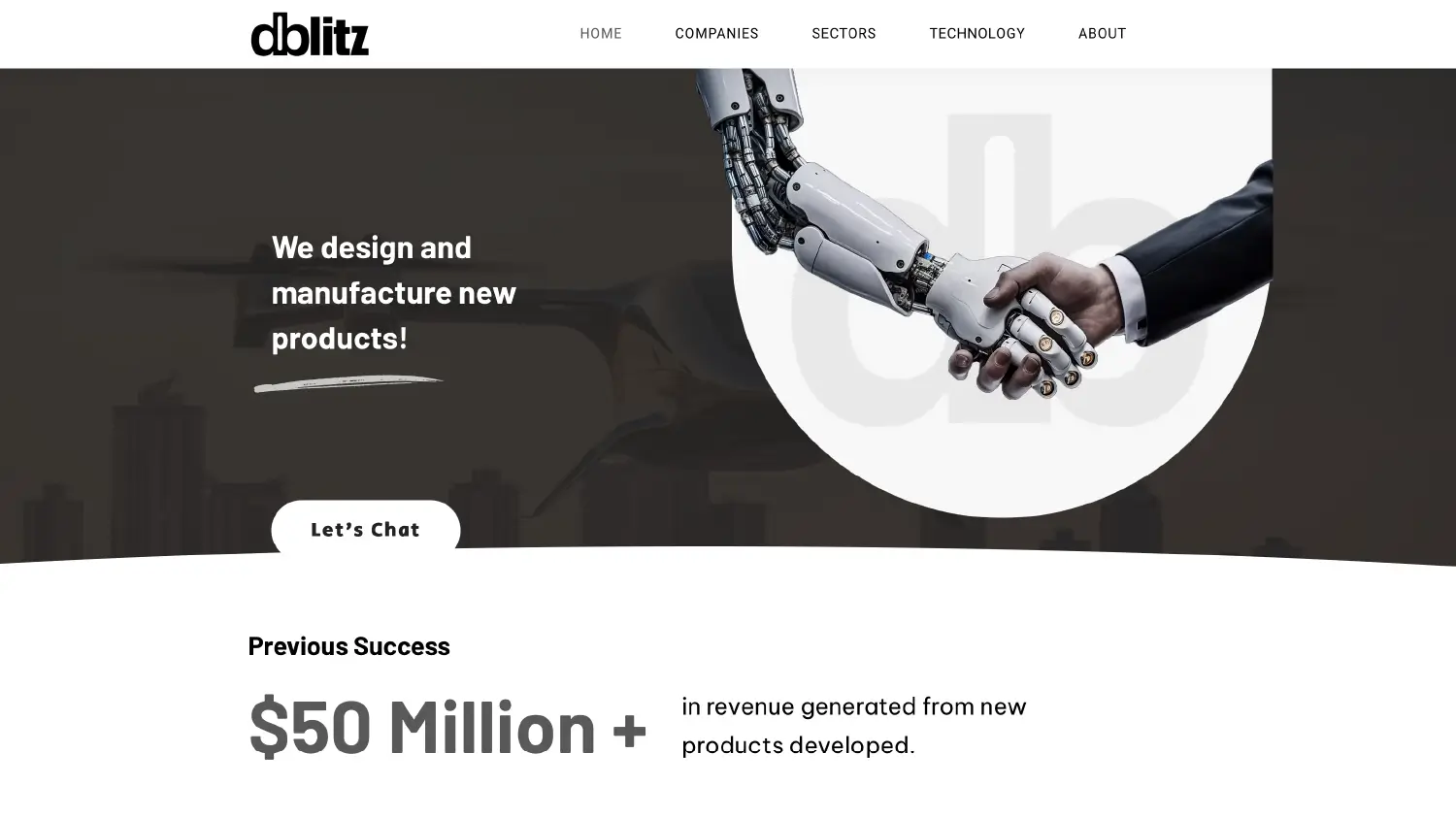 Screenshot from the Dblitz website.